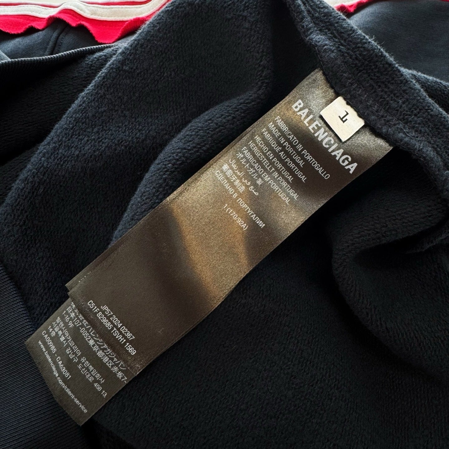 Balenciaga striped Unity Sports Icon Hoodie