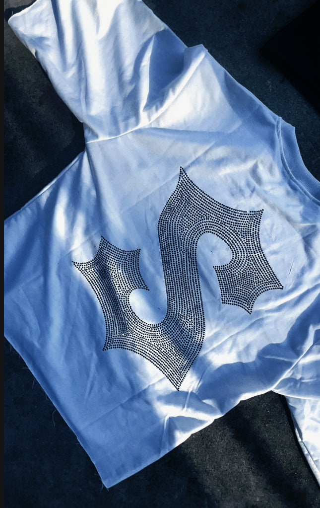 White Saint boxed fit tee