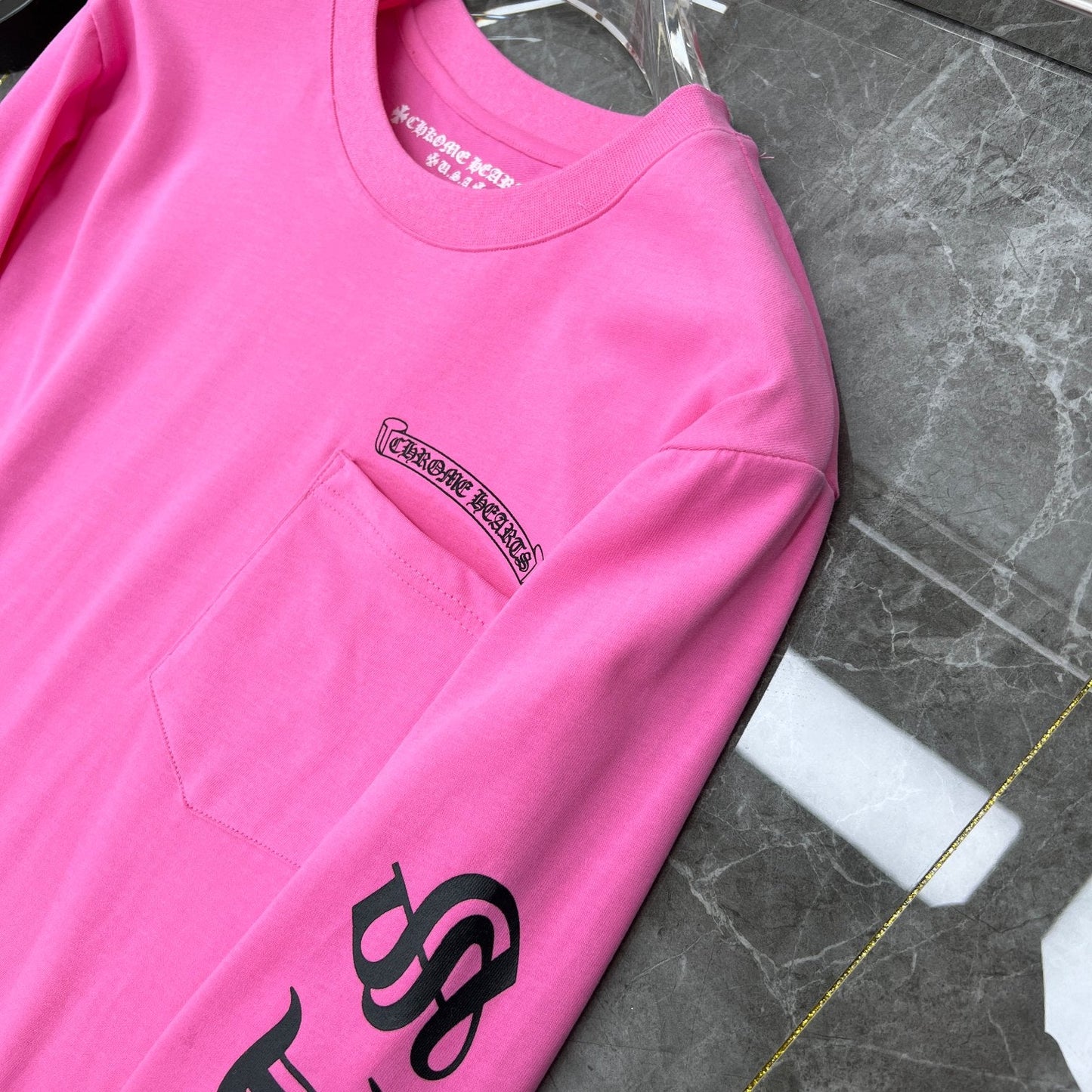 Pink chrome hearts longsleave