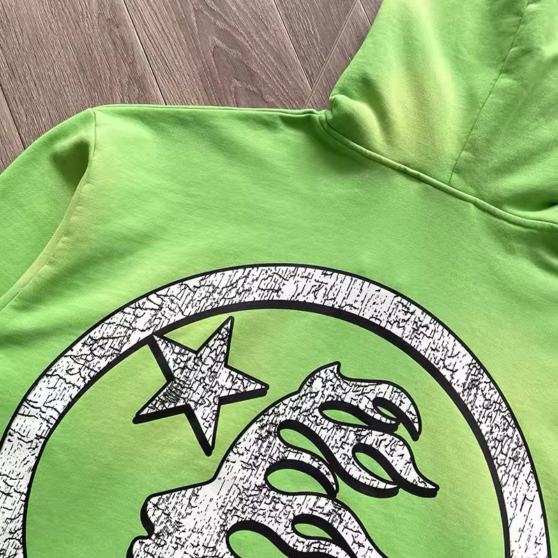 Hellstar path to paradise green zip up jacket