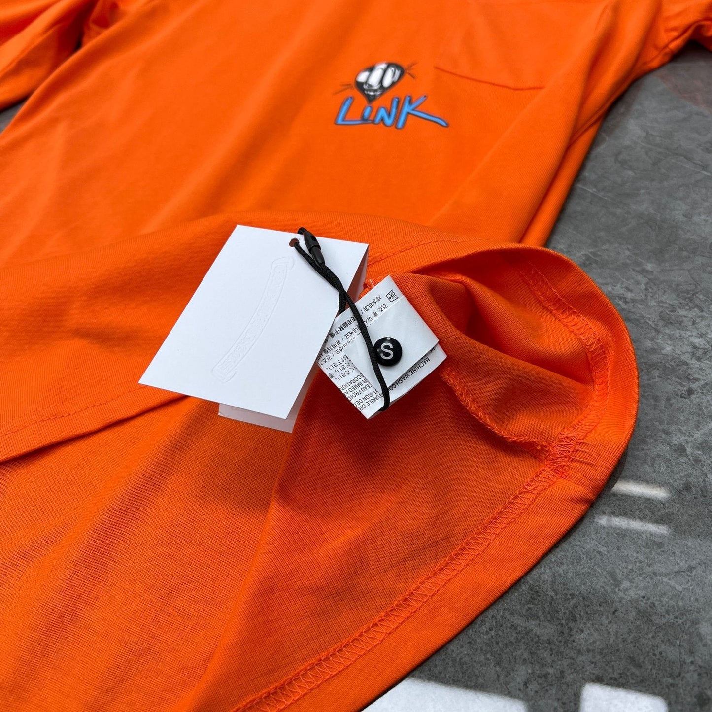 Orange chrome hearts longsleave