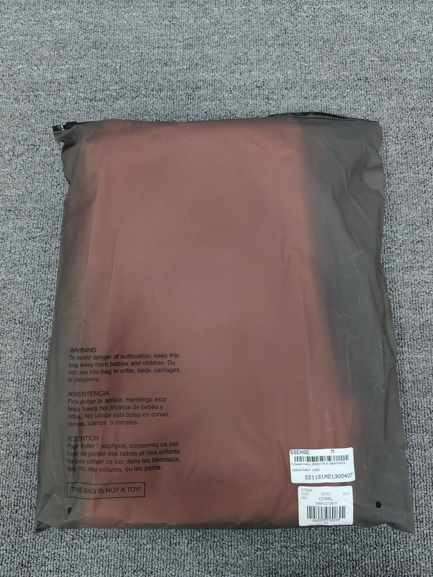 Fear of God Essentials sweatpants 'Coral'