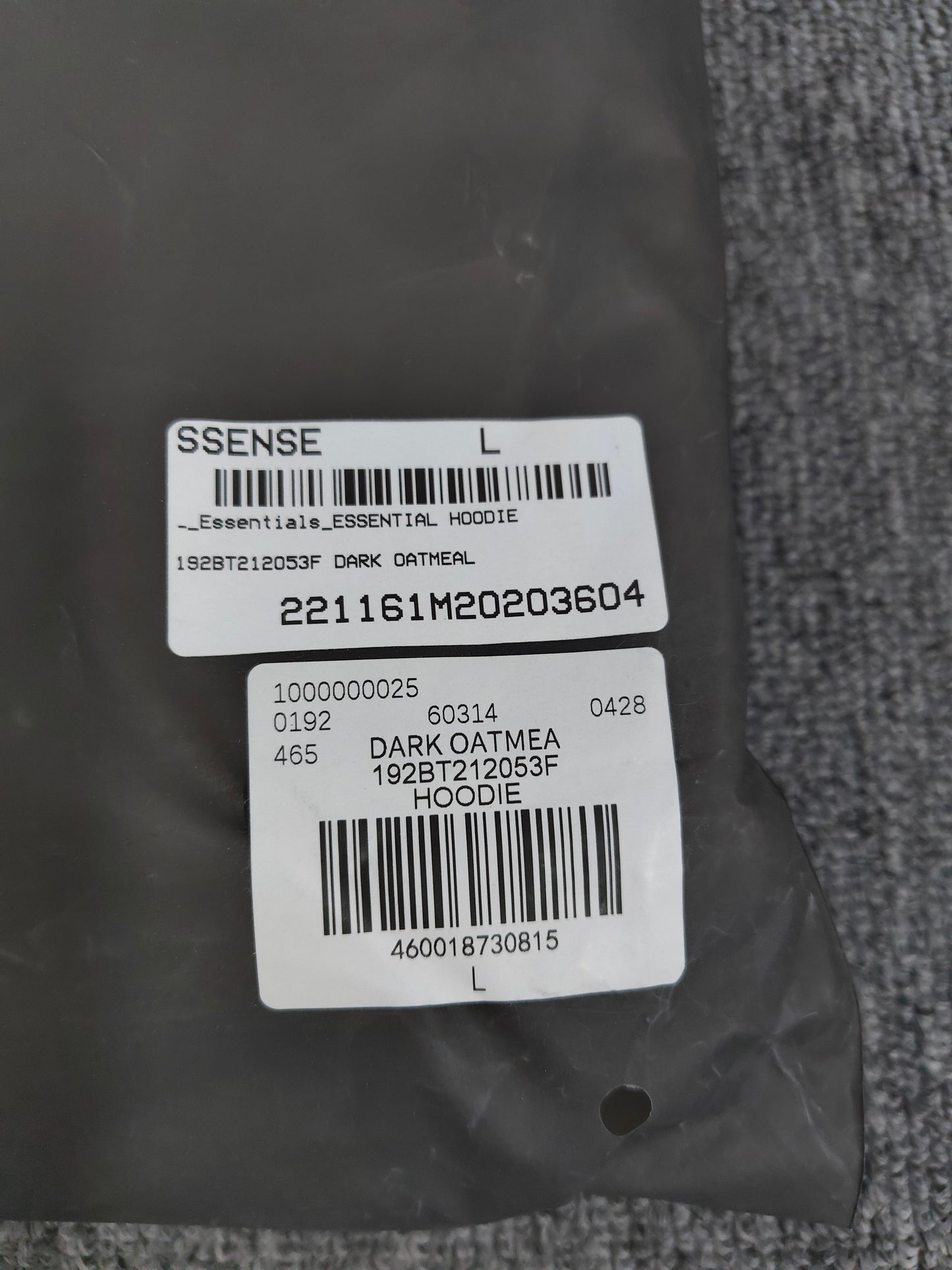 Fear of God Essentials Hoodie 'Dark Oatmeal'