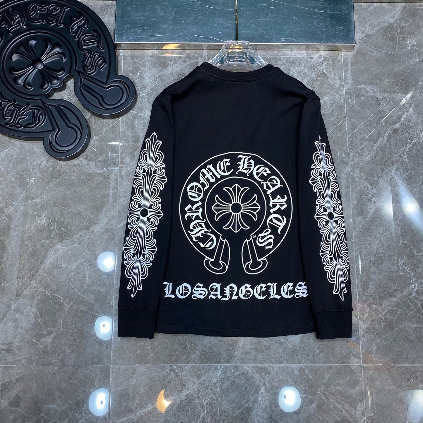 Black chrome hearts longsleave