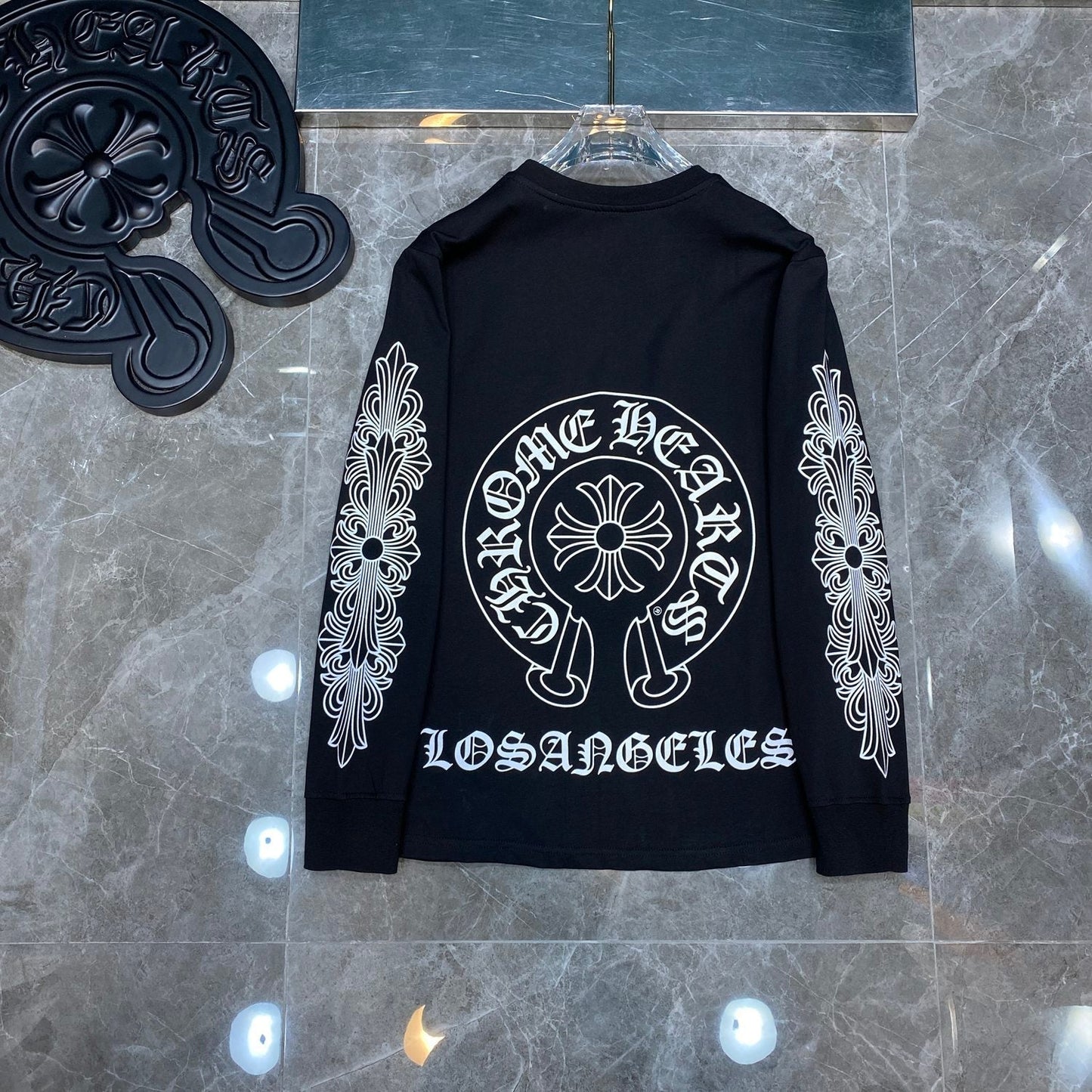 Black chrome hearts longsleave