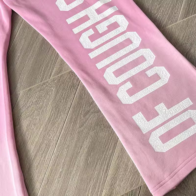 Pink that’s awful lotta cough syrup sweatpants