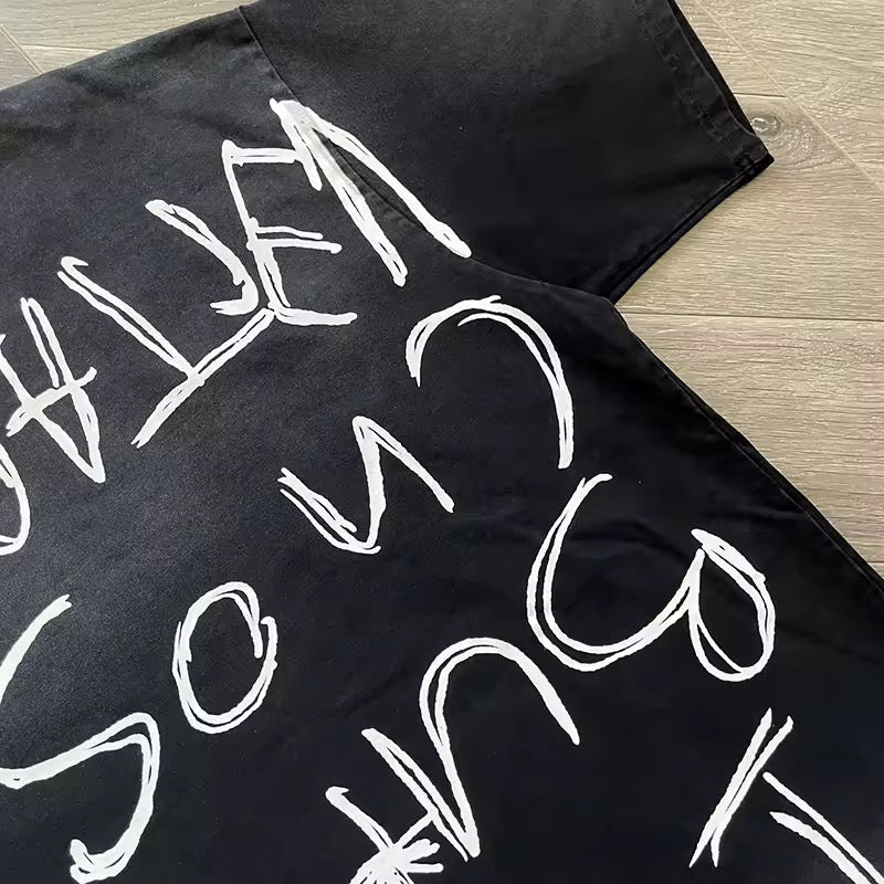 Vertebrae vross pain tee black