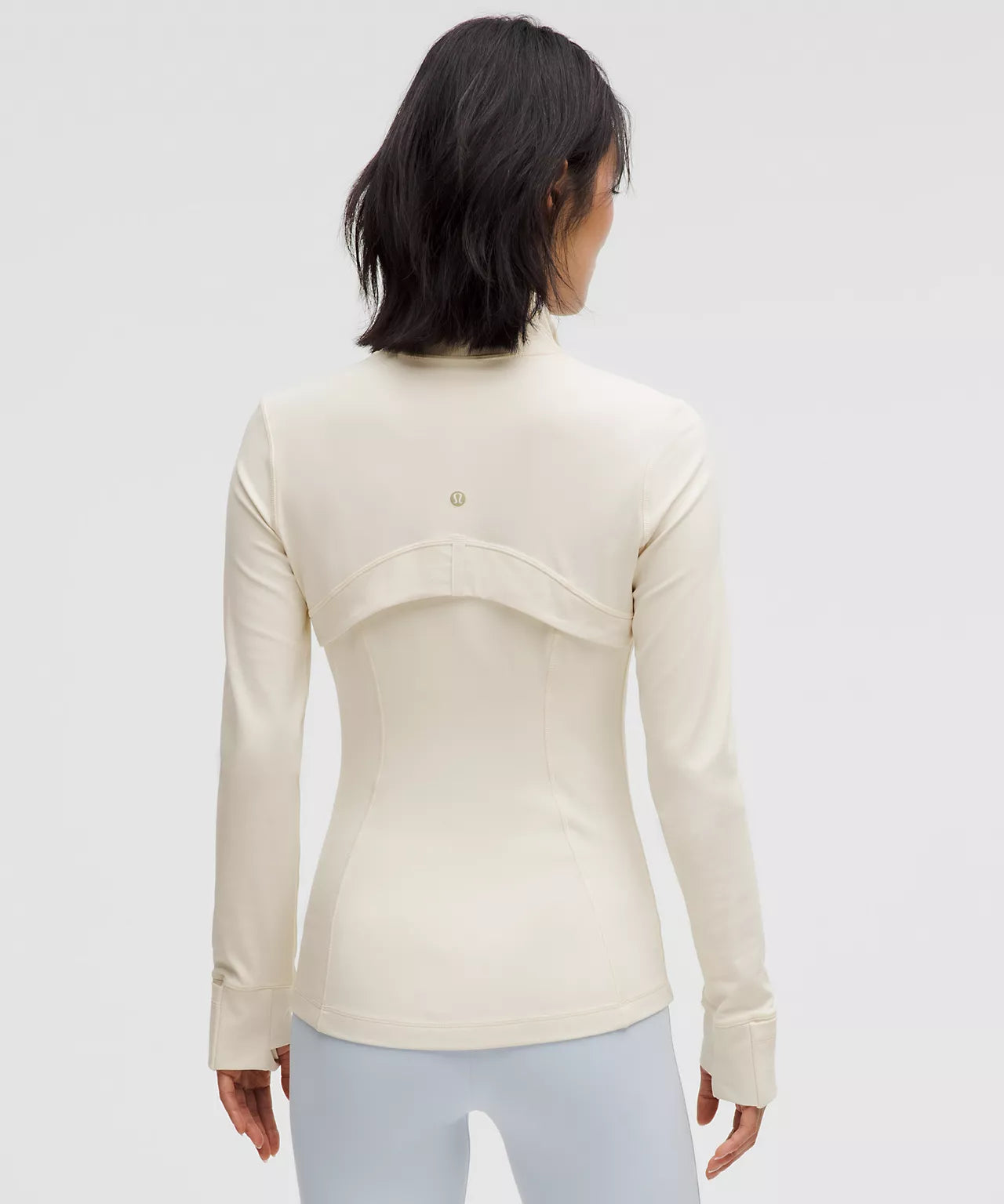 Lululemon Light Ivory gold zipper Define Jacket Nulu