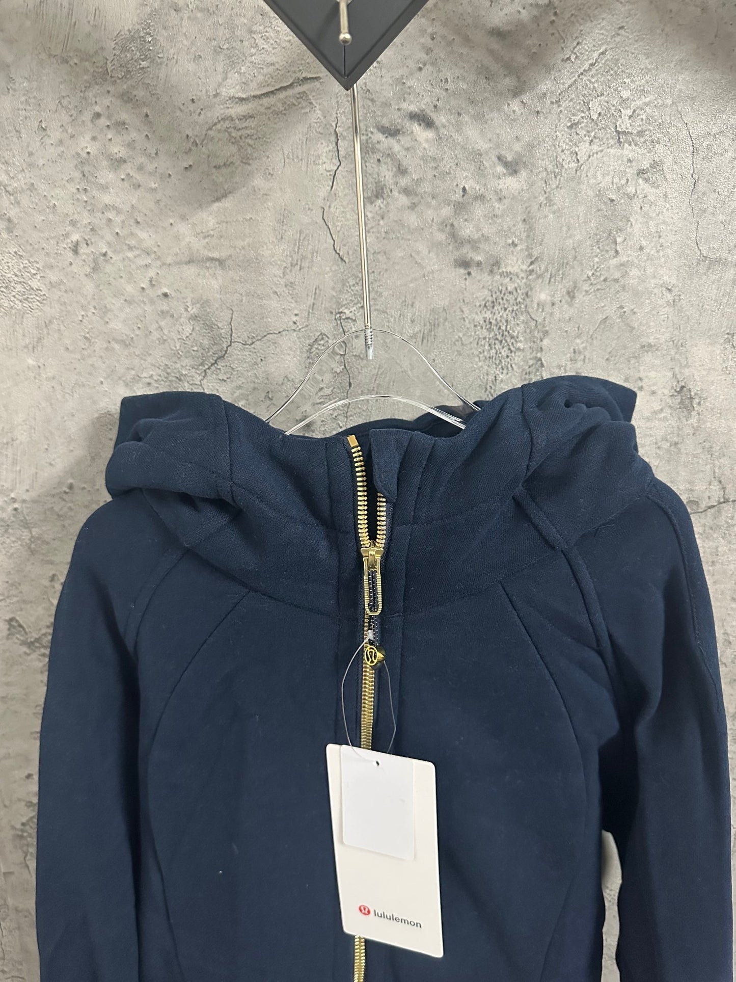 Lululemon dark blue scuba jacket