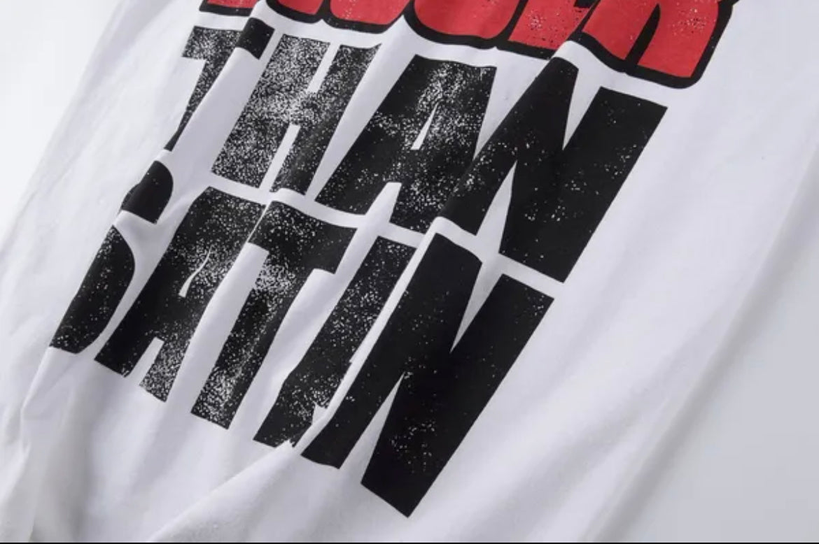 Hellstar bigger then satan graphic tee