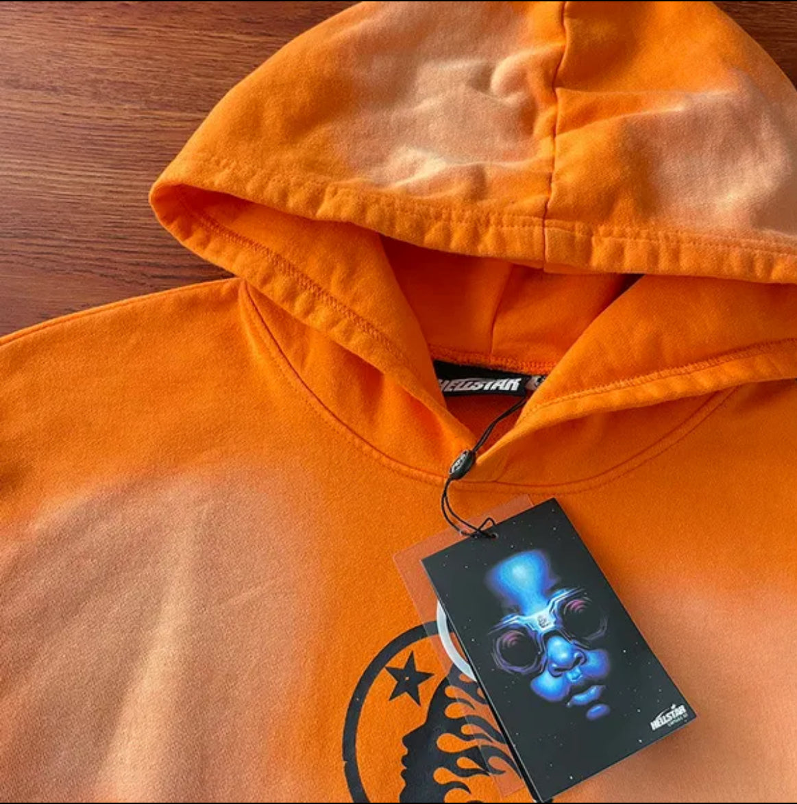 Hellstar Fire Orange Hoodie