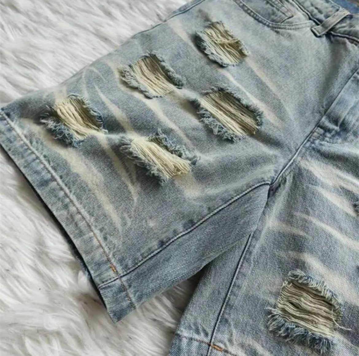 Hellstar denim Jean shorts