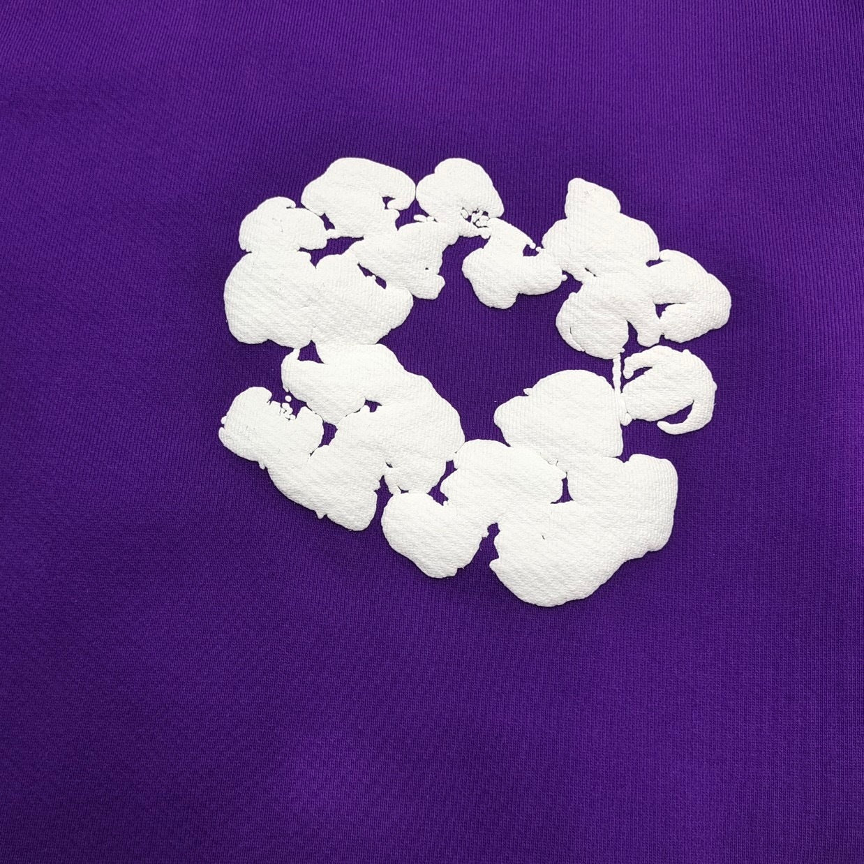 Purple denim tears hoodie