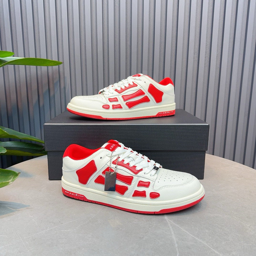Amiri Skel Top Low 'red white '