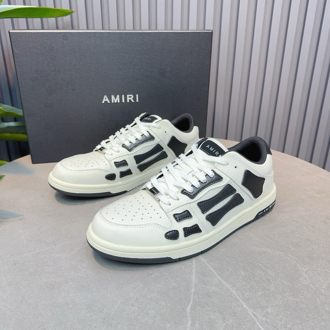 Amiri Skel Top Low 'White Black'
