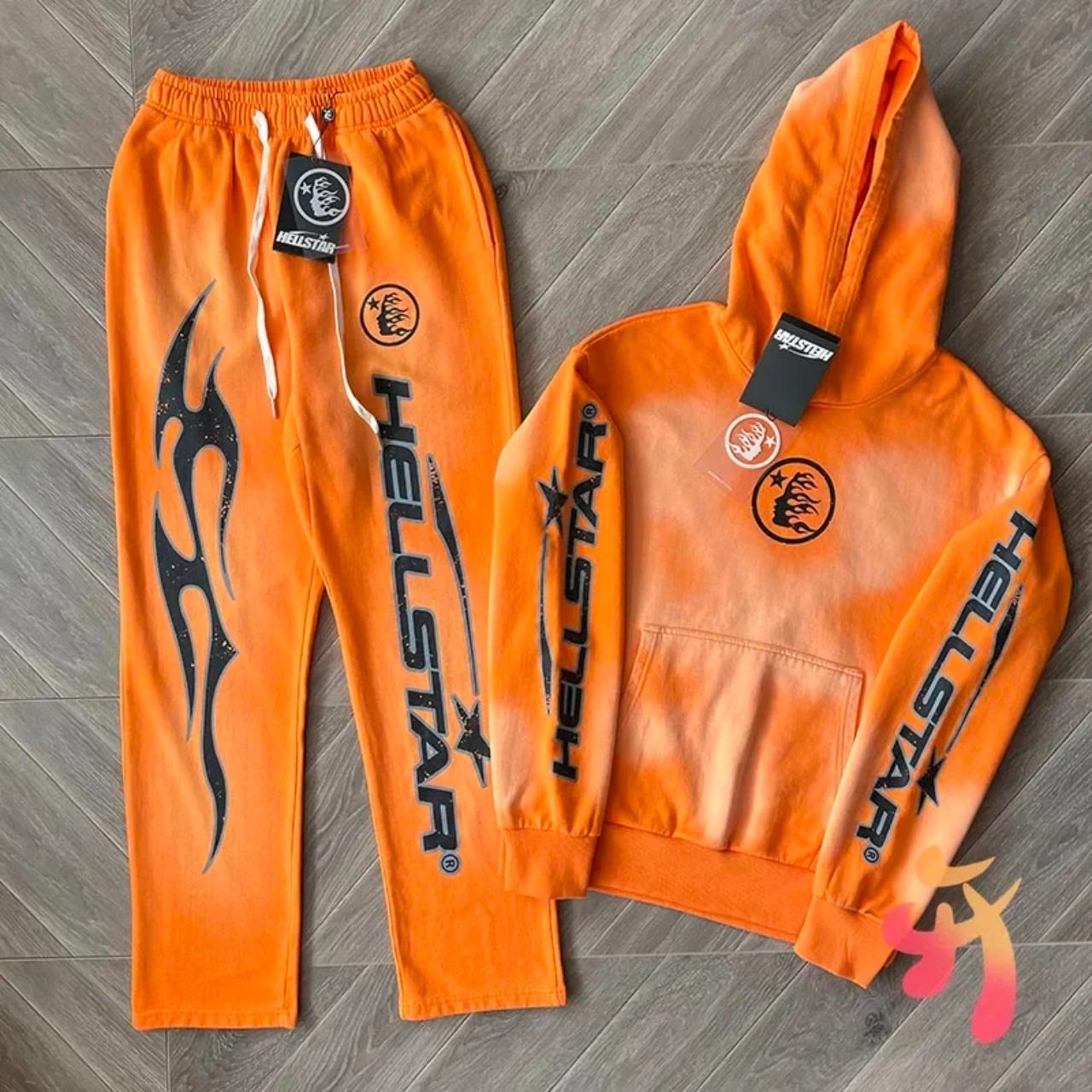 Hellstar Fire Orange Hoodie