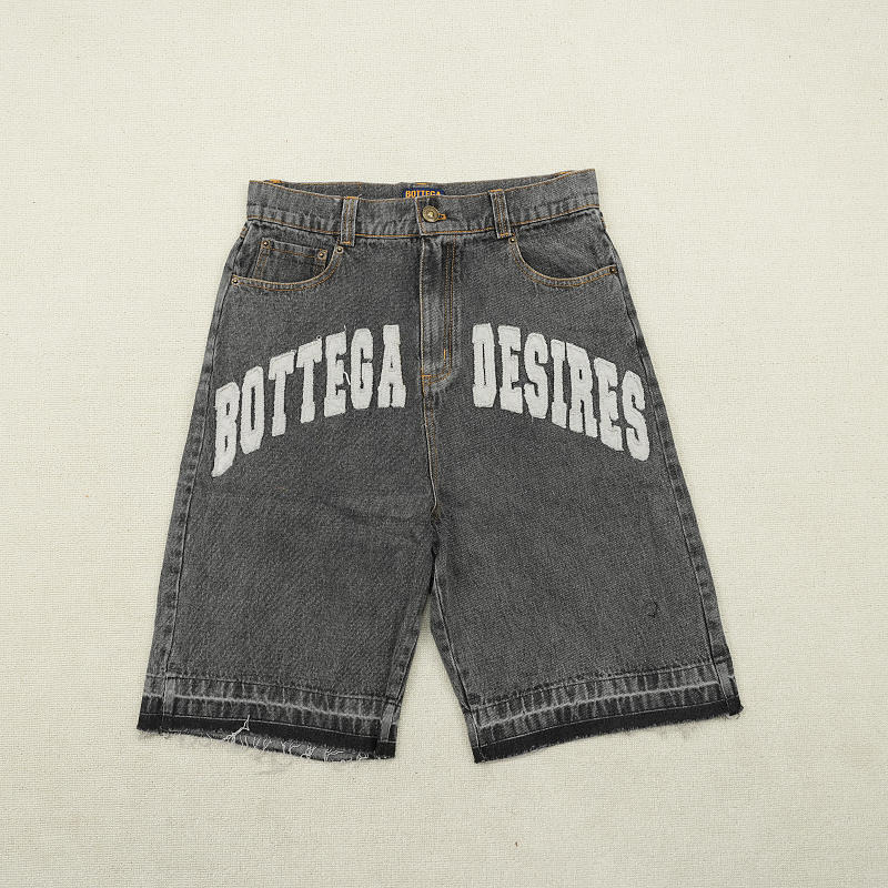 Bottega Desires Black Denim jorts