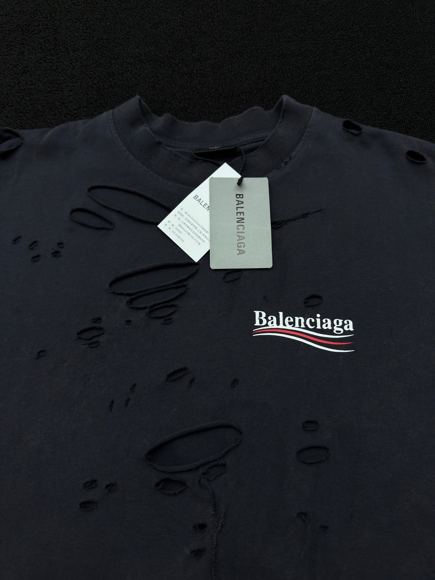 Balenciaga Political Campaign Long-Sleeve Layered T-Shirt 'Black