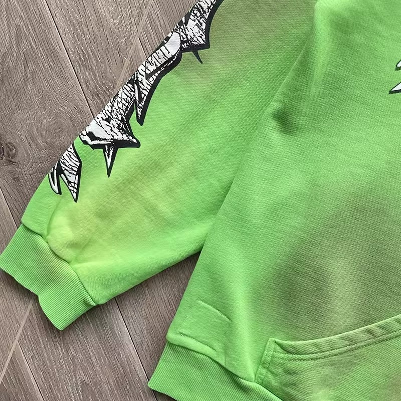 Hellstar path to paradise green zip up jacket