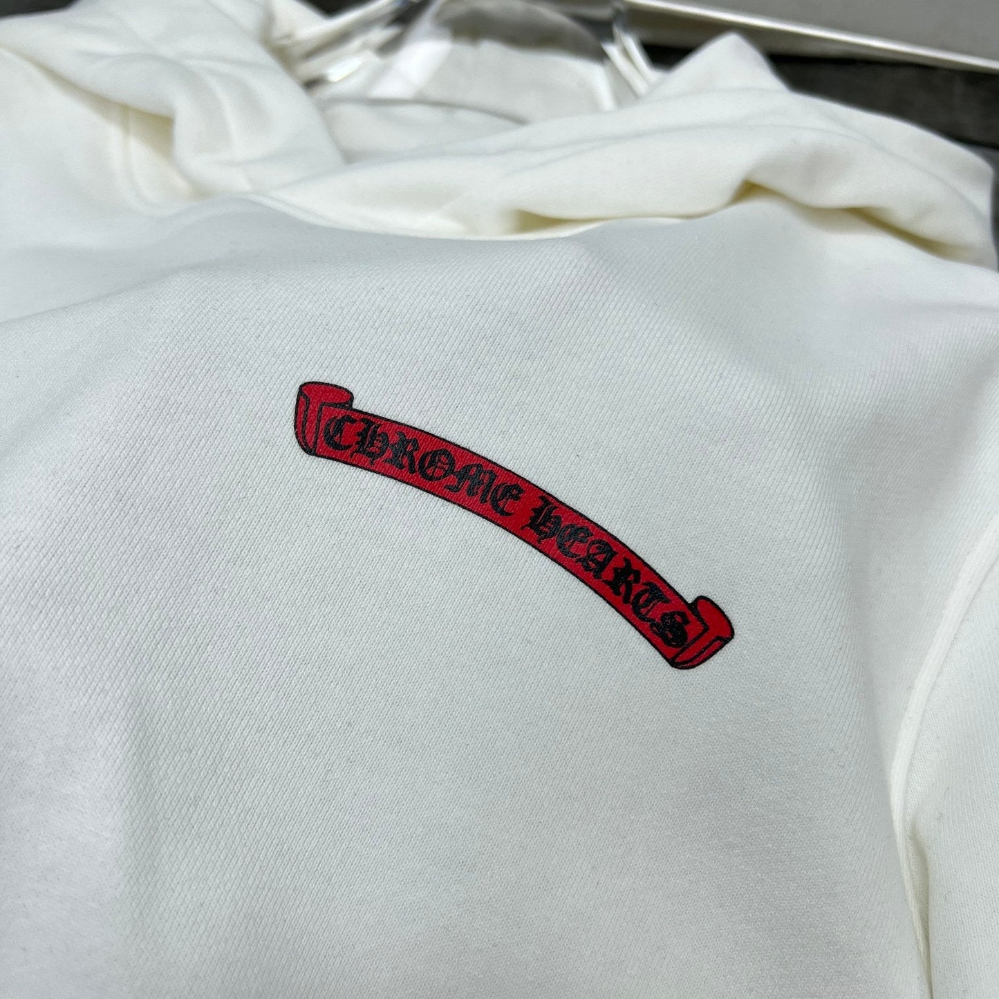 Chrome hearts white race team hoodie
