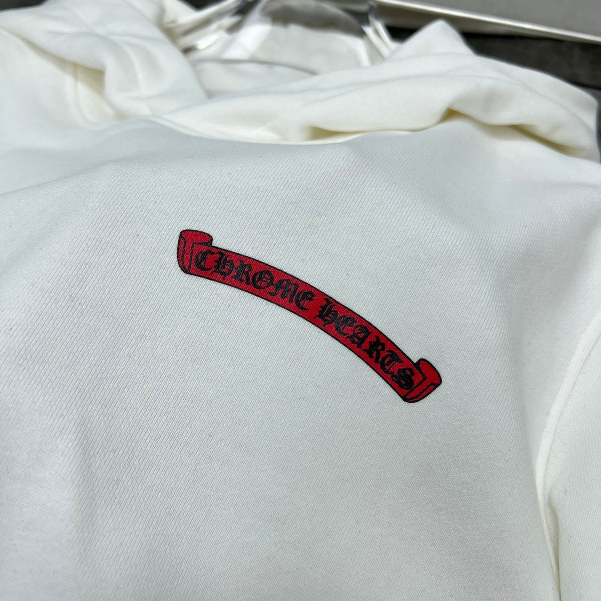 Chrome hearts white race team hoodie