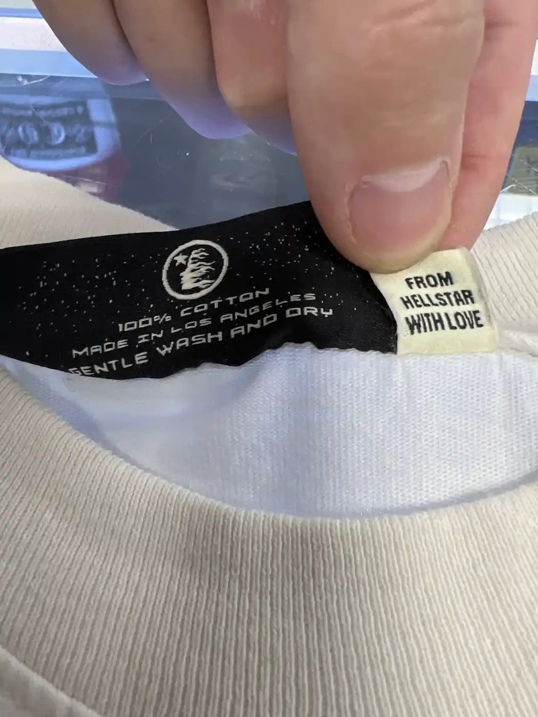 Hellstar Studios AirBrushed Bones White Longsleeve