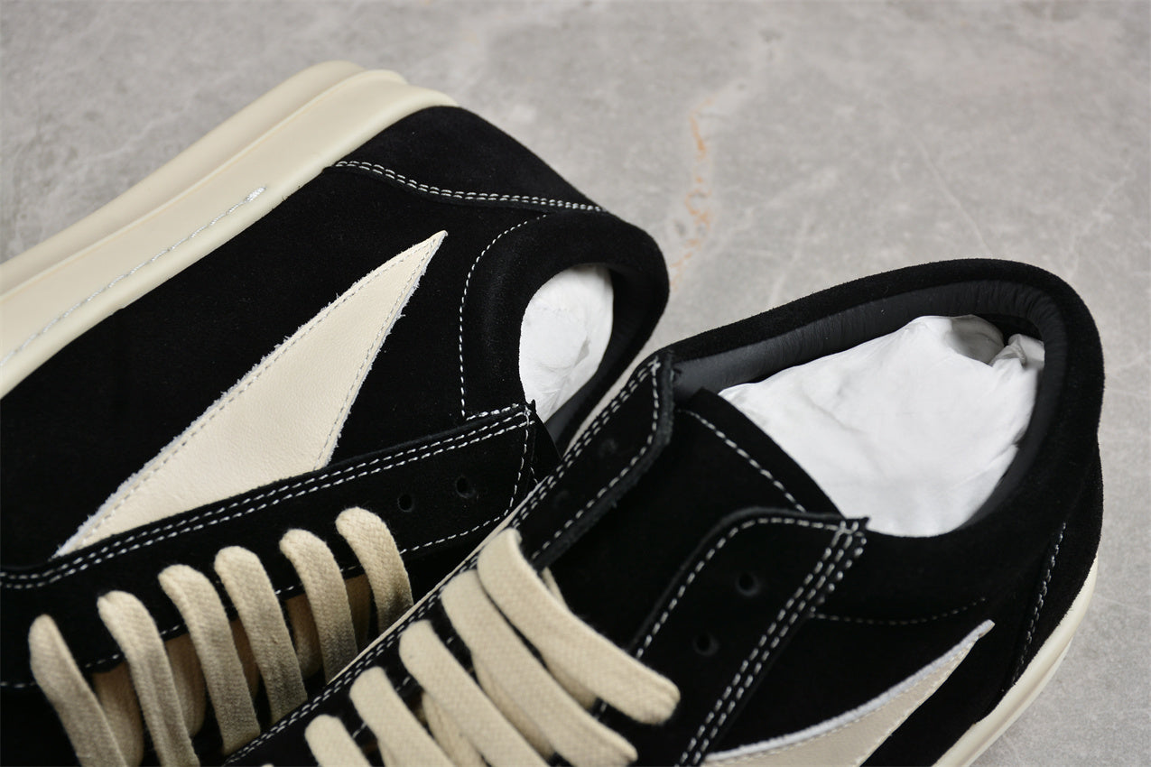 Black rick owens vanz suade