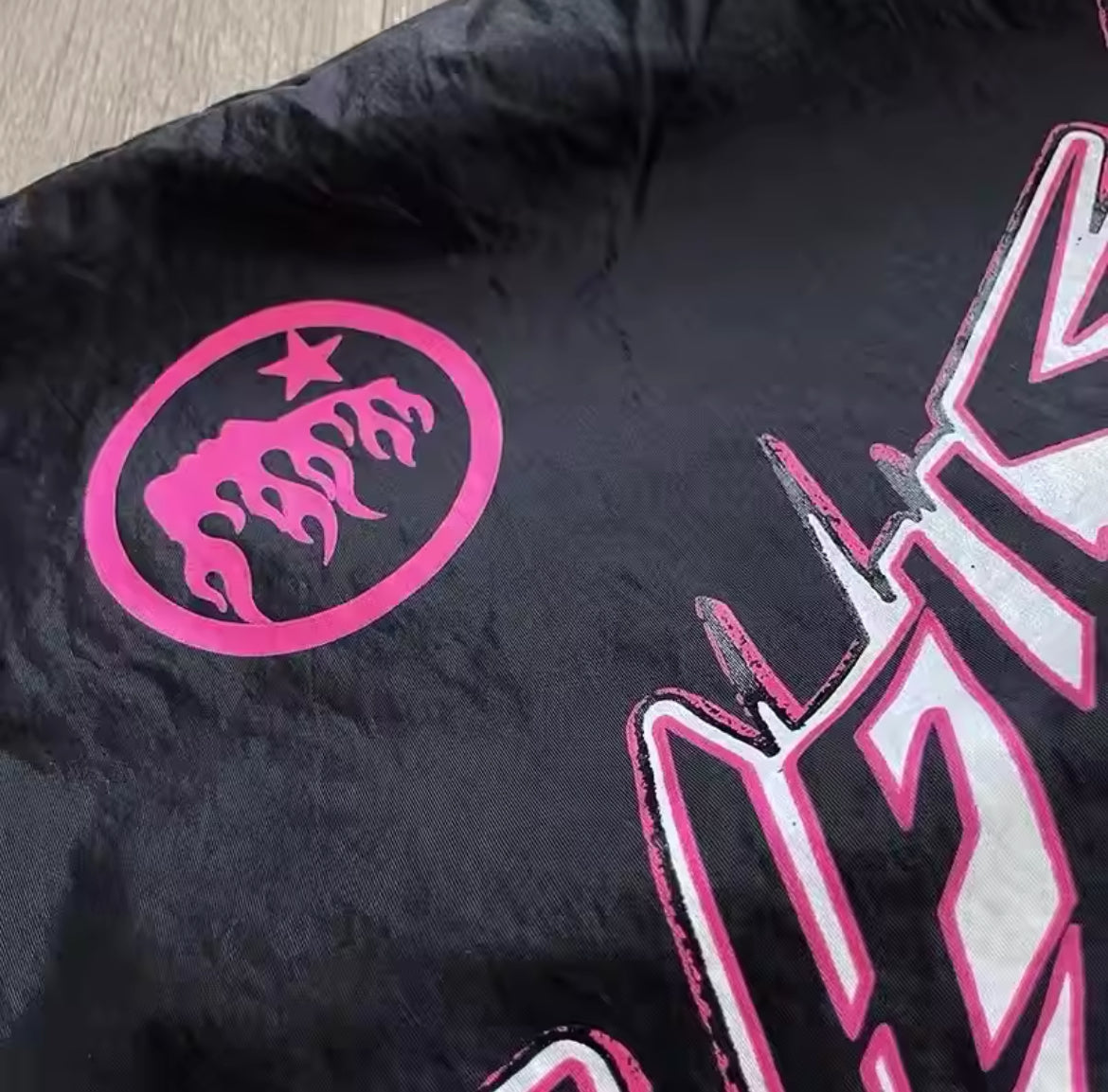 HELLSTAR waxed nylon shorts