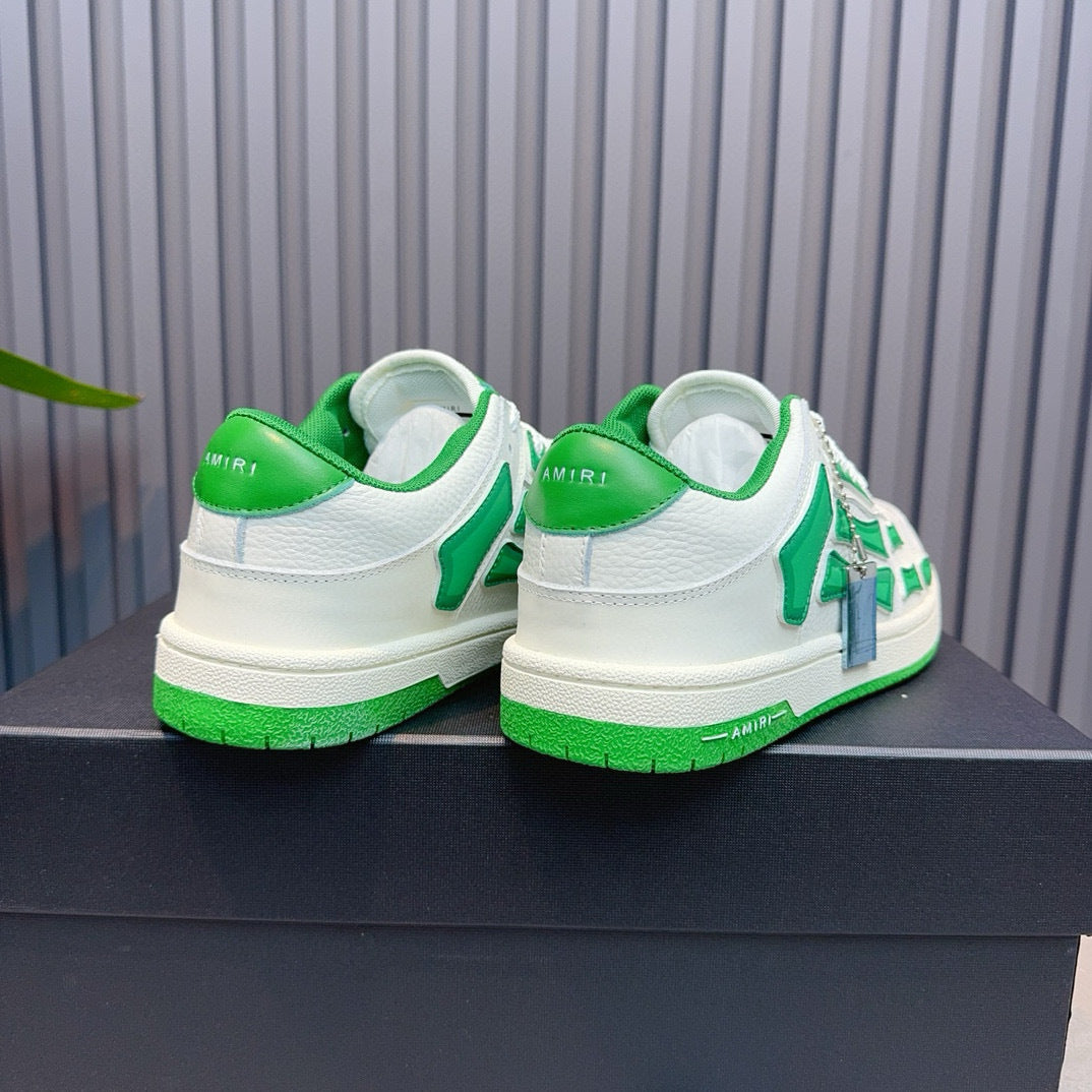 Amiri Skel Top Low 'White Green'