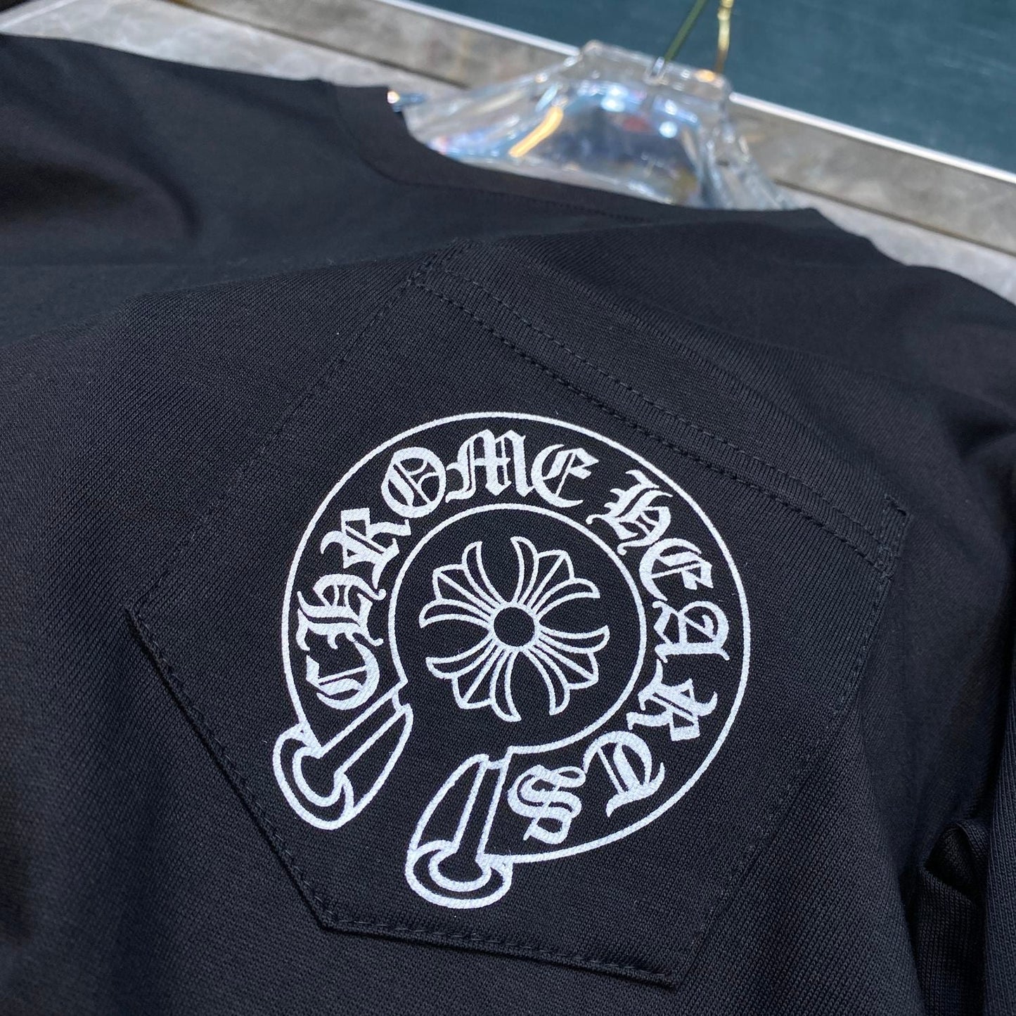 Gray chrome hearts longsleave