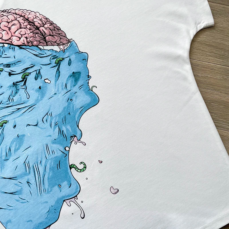Blutosatire studios cropped character tee