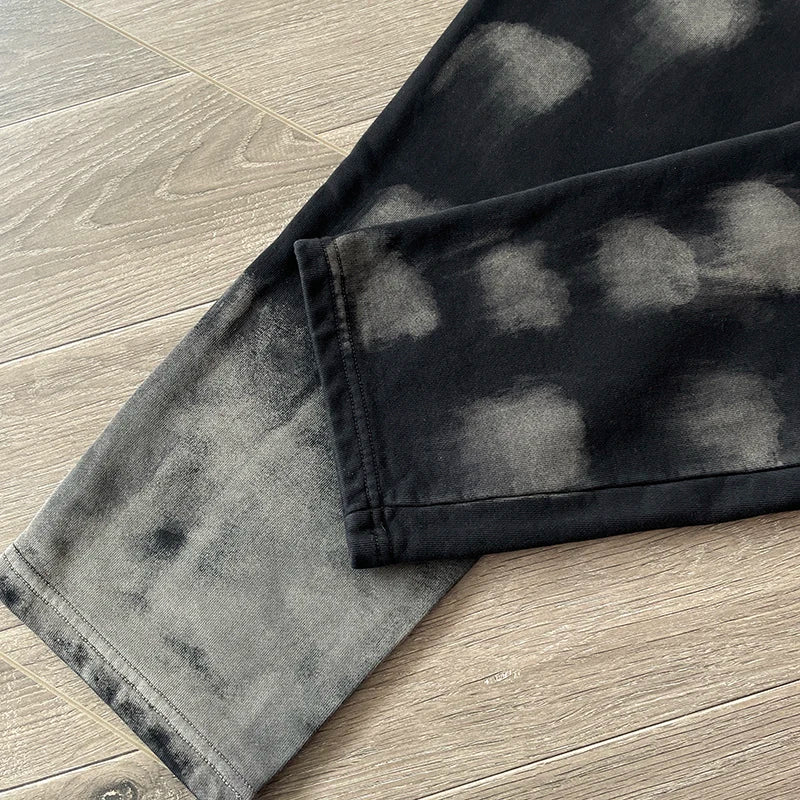 Vertabrae sweatpants Tie-dye three-dimensional printed sweatpants