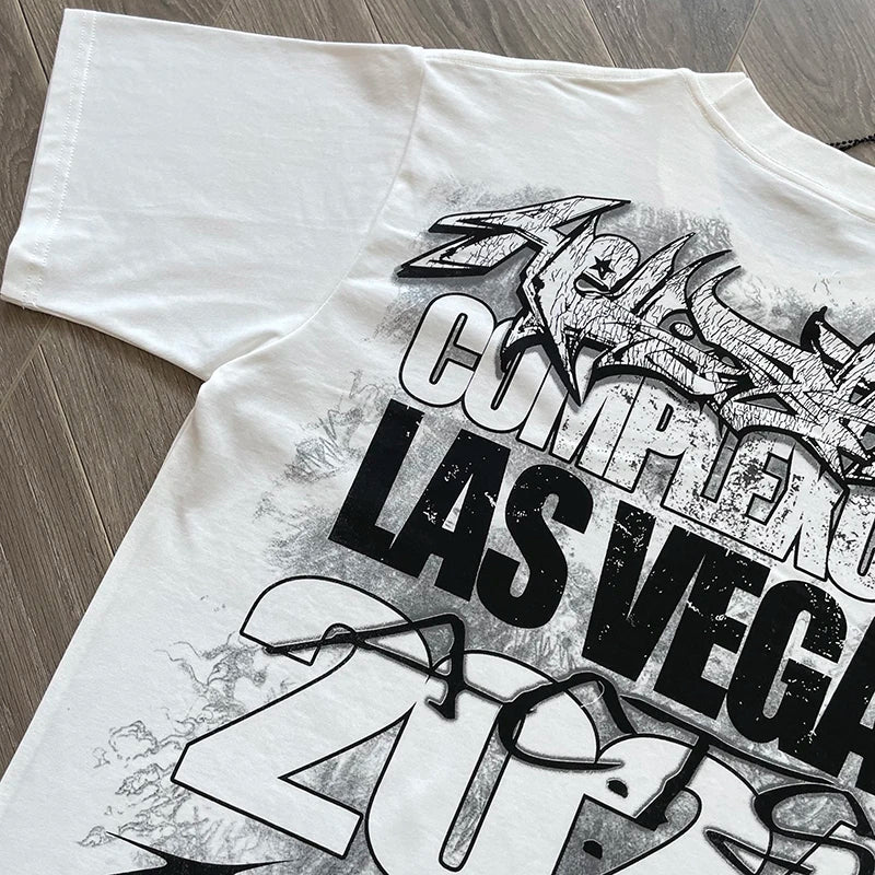 Hellstar STUDIOS iEuro-american style cotton short-sleeved T-shirt