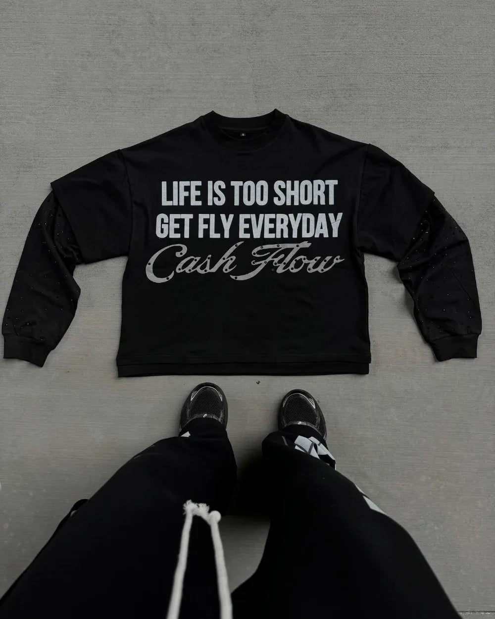 Life’s too short get fly everyday long sleeve reignstone tee