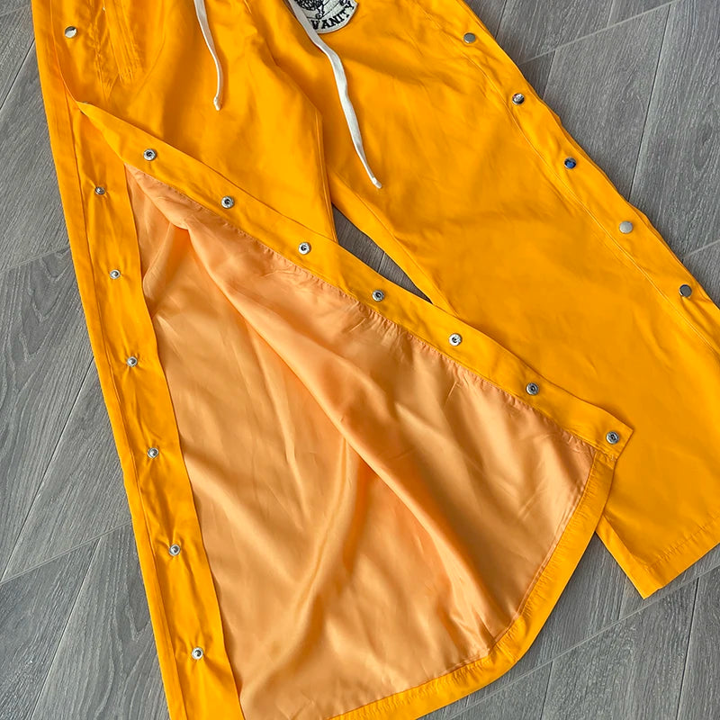 SAINT VANITY embroidered breasted sports casual pants
