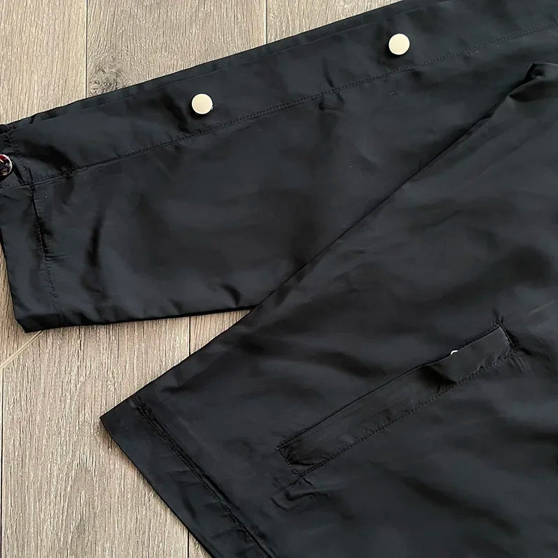 SAINT VANITY Embroidered willow nail sports style casual trench coat
