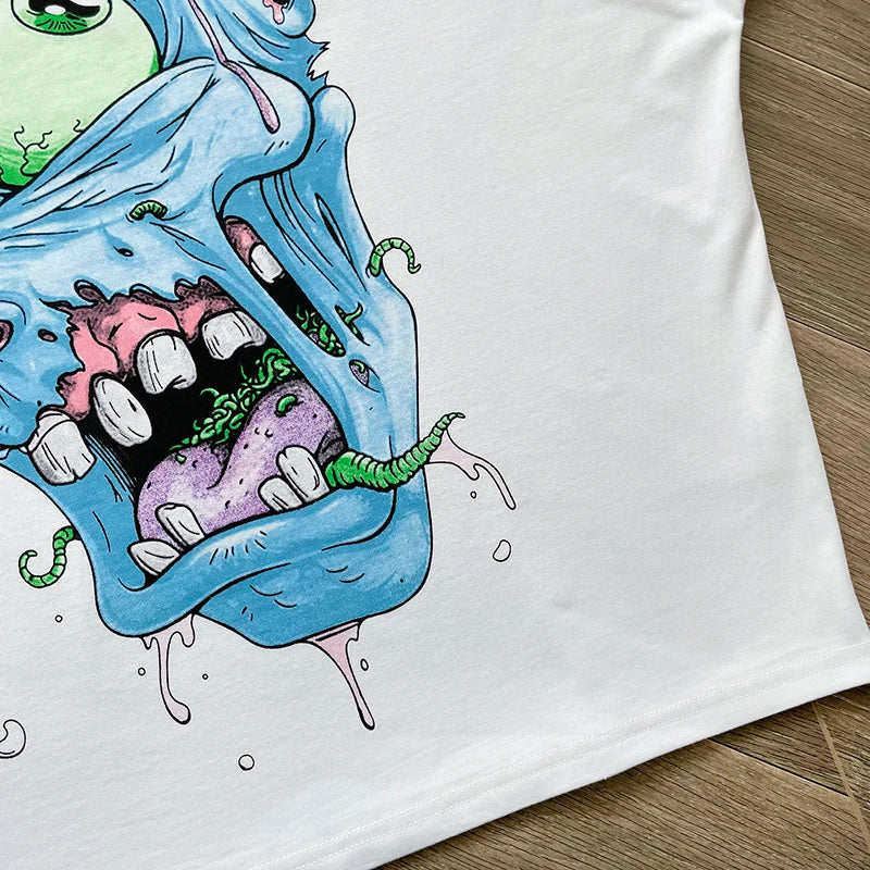 Blutosatire studios cropped character tee