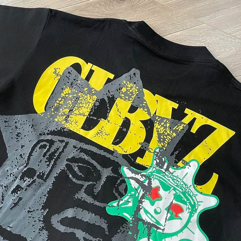 Glo Gang Boyz Tee cartoon men's and women's cotton short-sleeved T-shirts