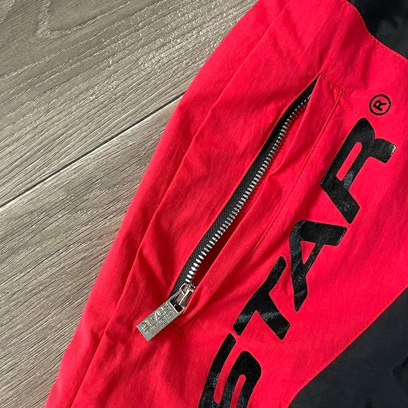 Hellstar Sample Pants Wave stitching color-blocked casual sports