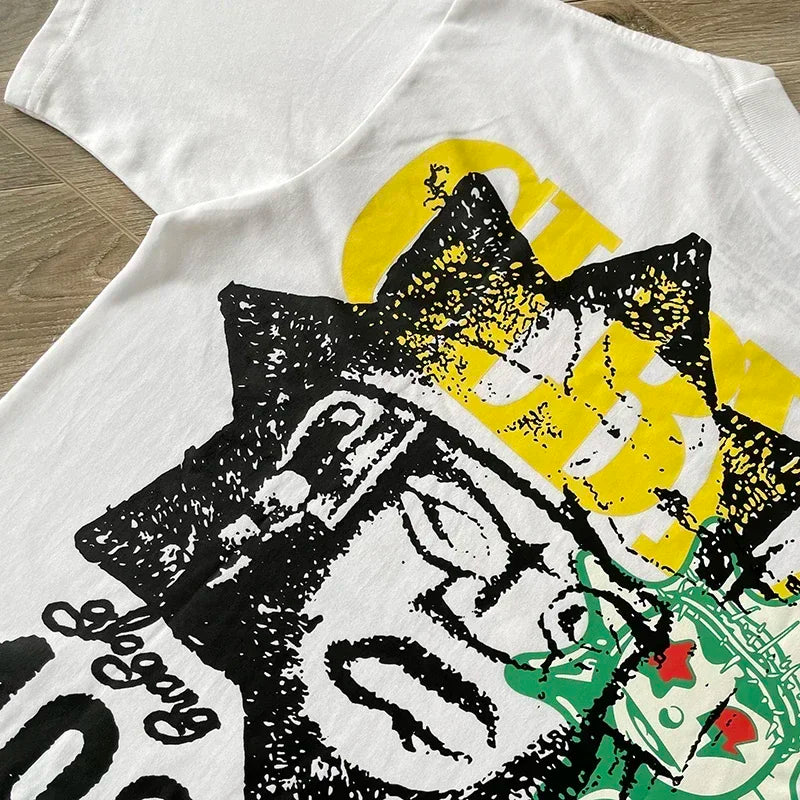 Glo Gang Boyz Tee cartoon men's and women's cotton short-sleeved T-shirts