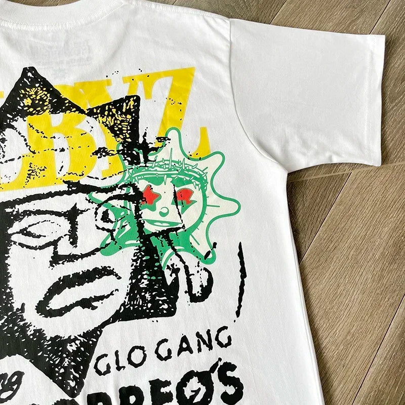 Glo Gang Boyz Tee cartoon men's and women's cotton short-sleeved T-shirts