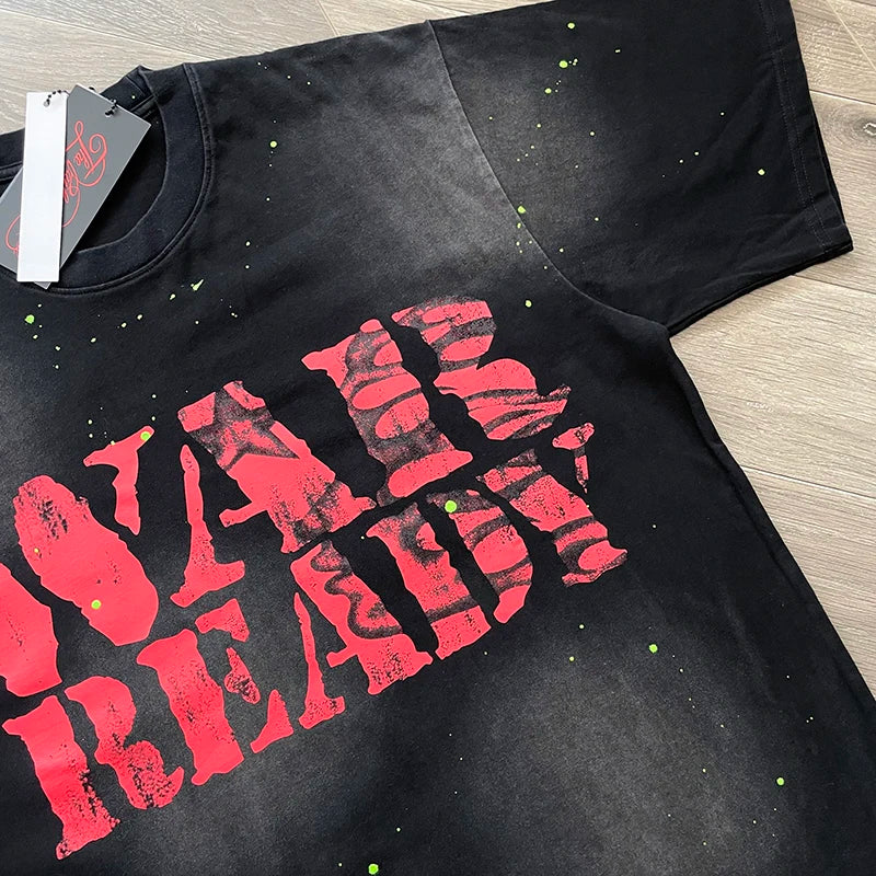 Hellstar Studios Graffiti style text cotton casual short-sleeved T-shirt