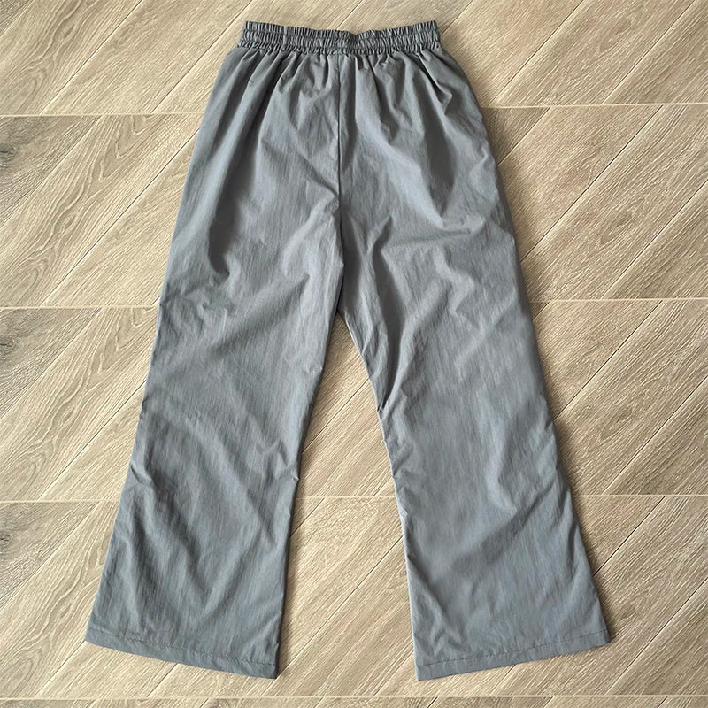 SAINT VANITY Embroidered breasted sports style casual pants