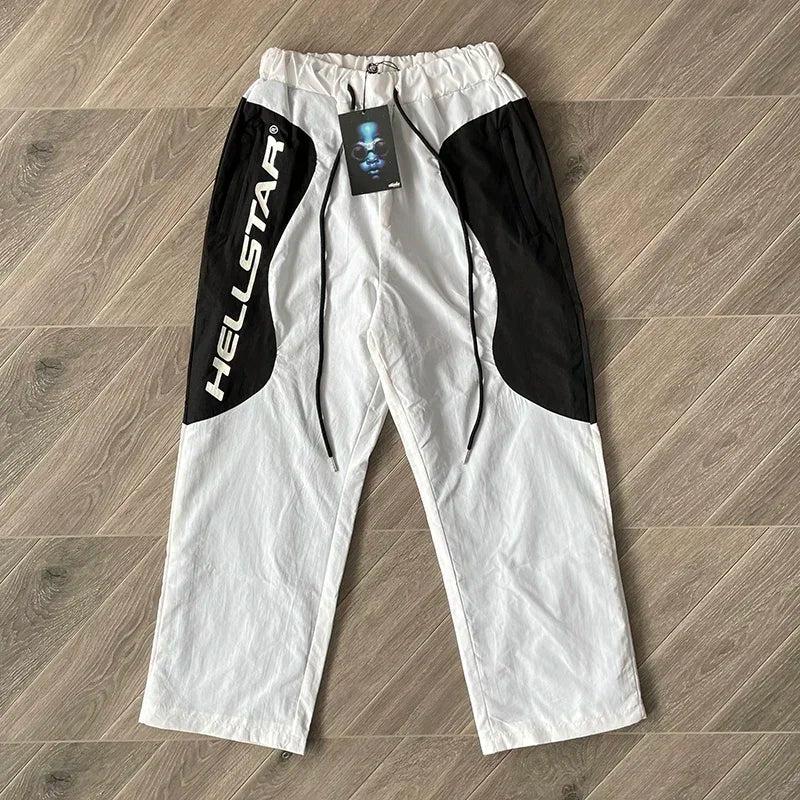 Hellstar Sample Pants Wave stitching color-blocked casual sports