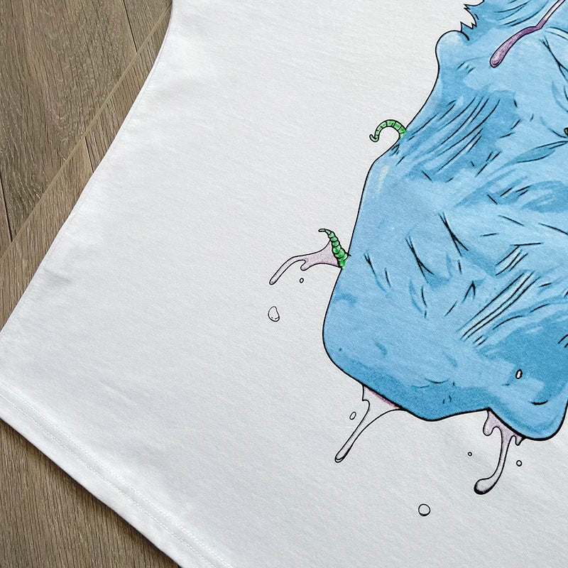 Blutosatire studios cropped character tee