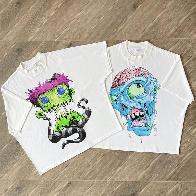 Blutosatire studios cropped character tee