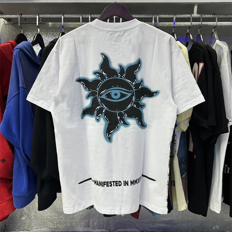Godspeed Skeleton Printed High Weight Double Yarn Cotton Casual Short Sleeve