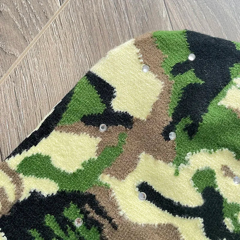 HS Studios logo Sports Camouflage bean hat