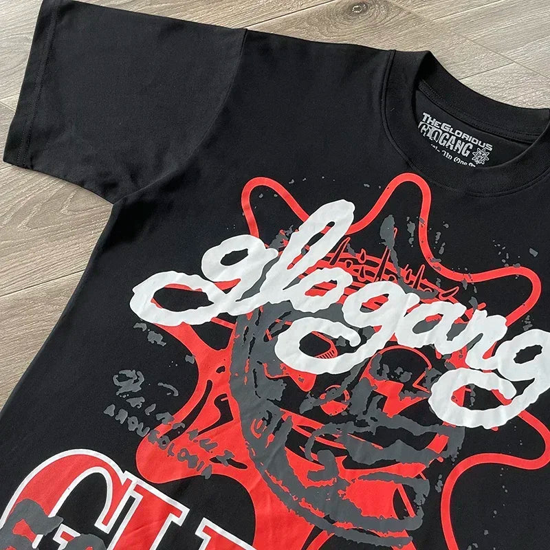 Glo Gang Boyz Tee cartoon men's and women's cotton short-sleeved T-shirts