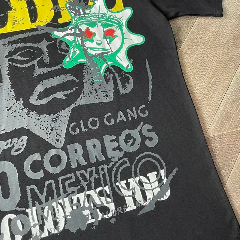 Glo Gang Boyz Tee cartoon men's and women's cotton short-sleeved T-shirts